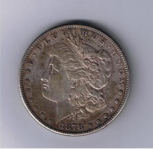 1878 S Morgan Silver dollar