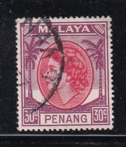 Malaya Penang 1954 Sc 39 30c Used