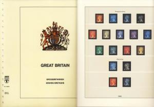 Great Britain UK 1990 Lindner Stamp Album Supplement Pages