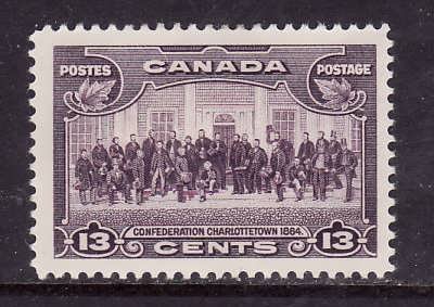 Canada-Sc#224-Unused heavy hinged 13c violet Charlottetown-og-1935-Cdn911-