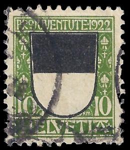 Switzerland 1922 Sc B21-24 uvf Pro Juventute
