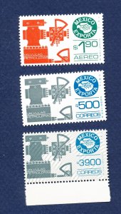 26 - MEXICO - Scott 1496, 1796 & C492 - MNH - oil topic - pipeline valves