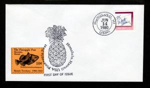U.S. 1980 Pineapple Post FDC Local!