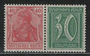 Germany Scott # 124, 141, mint nh, se-tenant, Mi# W18