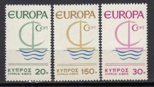 Cyprus - 1966  Europa Sc# 275/277 - MNH ( 2393)