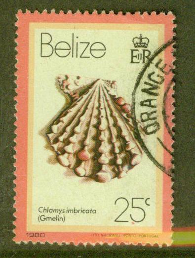 BELIZE  Scott 479Used Shell Overprint 1980 CV $?