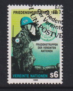 United Nations Vienna  #90 cancelled  1989  peace-keeping  6s