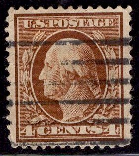 US Stamp #334 4 Cent Washington Used SCV $1.50