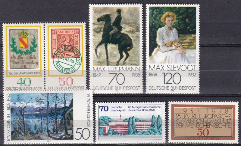 Germany #1277, 1280-85 MNH CV $5.35 (Z7554)