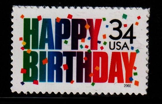 #3558 Happy Birthday  - MNH