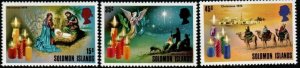 SOLOMON ISLANDS SG281/3 1975 CHRISTMAS MNH