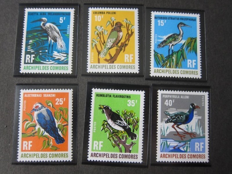 Comoros Islands 1971 Sc 90-95 Bird set MNH