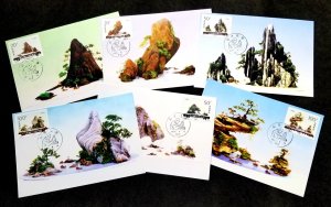 *FREE SHIP China Landscape Bonsai 1996 Tree Plant Art (maxicard)
