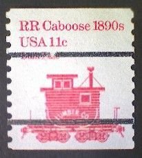 United States, Scott #1905a, used(o), 1984,  Caboose of 1890s  11¢