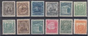 Salvador Sc 144/157N MNG. 1896 issues, 12 different better singles, no gum