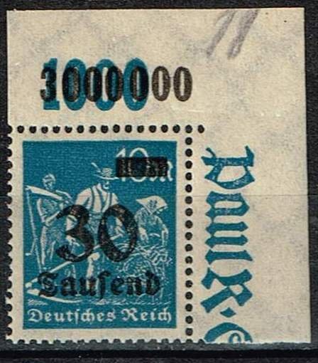Germany,Sc.#248 MNH, Plate Print with Margin . cv.€ 1,80