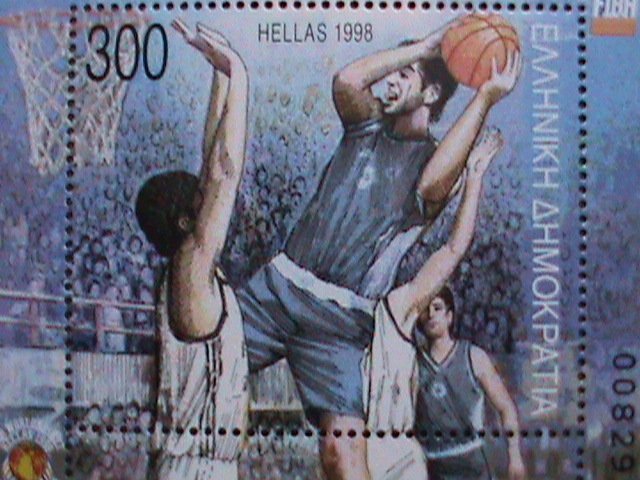 GREECE- 1998 SC# 1905 FIBA WORLD BASKET BALL CHAMPIONSHIPS-GREECE MNH S/S VF