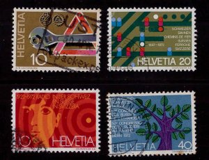 Switzerland Scott 540 -543 used CTO 1972