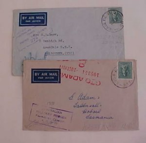 AUSTRALIA APO 233 NWT KATHERINE 1944 & 1942 BPO 017 NWT ADELAIDE RIVER