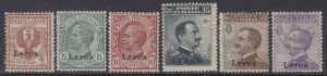 Italy - Egeo - Leros MNH** n.1-4+6-7 cv 580$ with Certificate for the top value