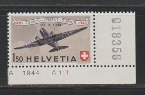 Switzerland SC C40 Mint, Never Hinged