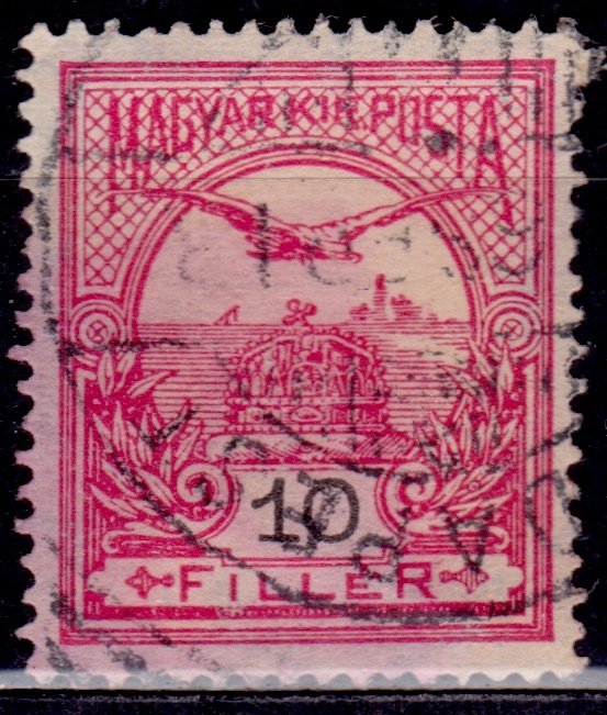 Hungary, 1900, Turul and Crown of St. Stephen, 10f, sc#55, used