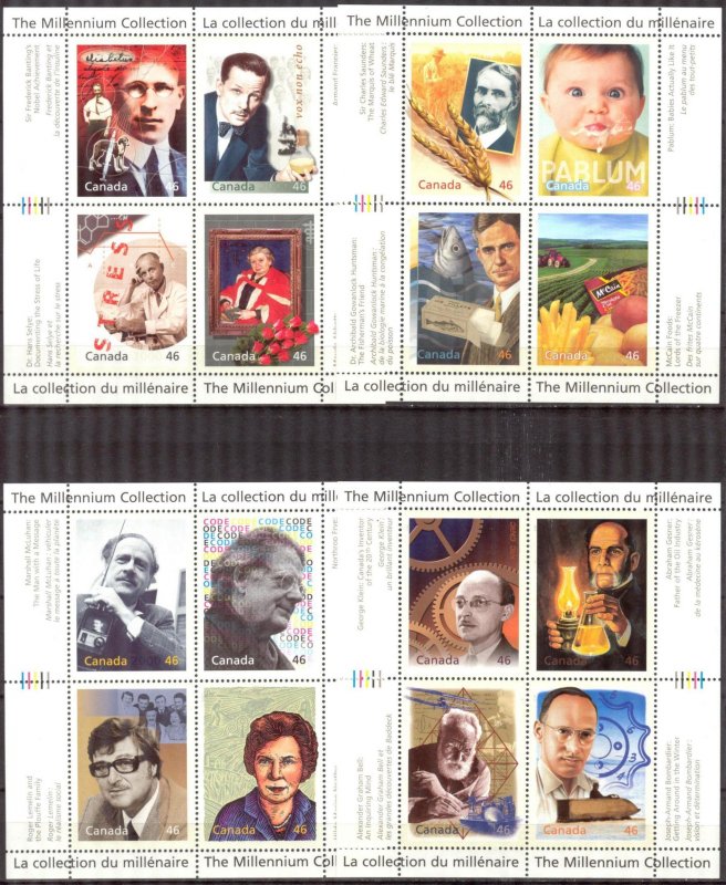 Canada 1999 Millennium Collection Mi.1808/75 MNH