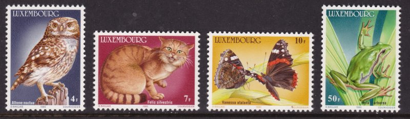 Luxembourg, Fauna, Birds, Animals, Frogs, Butterflies MNH / 1985