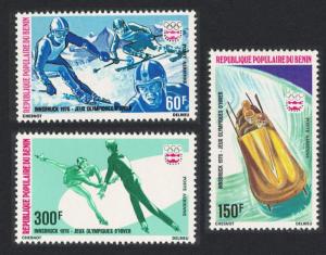 Benin Winter Olympic Games Innsbruck 3v SG#606-608