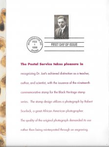 #3058 FDC USPS Ceremony Program Ernest E Just (13027)