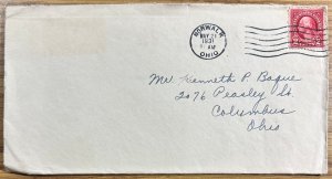 US #634 Used on Cover w/1931 Cancel w/ FAULTS - 2c Washington 1926 [CVR333]