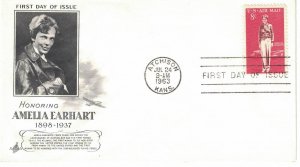 #C68, 8c Amelia Earhart, 2 diff. cachets
