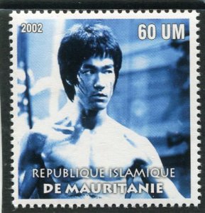 Mauritania 2002 BRUCE LEE Martial Artist 1 value Perforated Mint (NH)