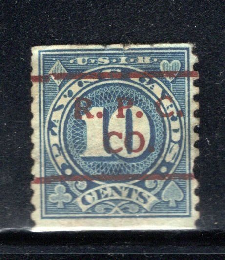 RF20 used Playing Cards perf 10V - see scan