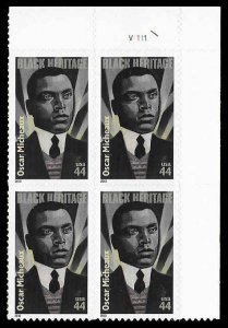 PCBstamps   US #4464 PB $1.76(4x44c)Oscar Micheaux, Black Heritage, MNH, (2b)