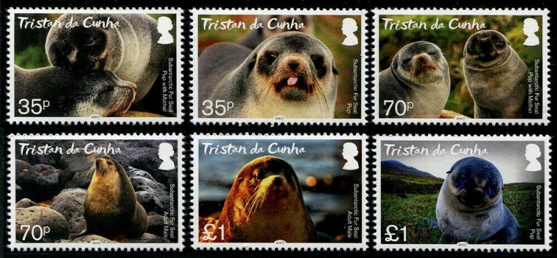 HERRICKSTAMP NEW ISSUES TRISTAN DA CUNHA Sc.# 1104-09 Fur Seals