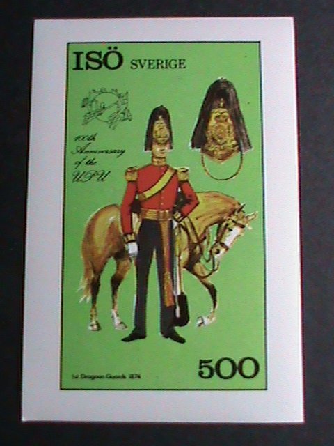 OMAN-CENTENARY OF UPU-ON HORSE SOLDER UNIFORM- IMPERF-MNH S/S-VERY FINE