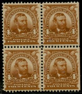 #303 VF OG NH BLOCK OF 4 WITH PF CERT CV $560.00 BQ2745