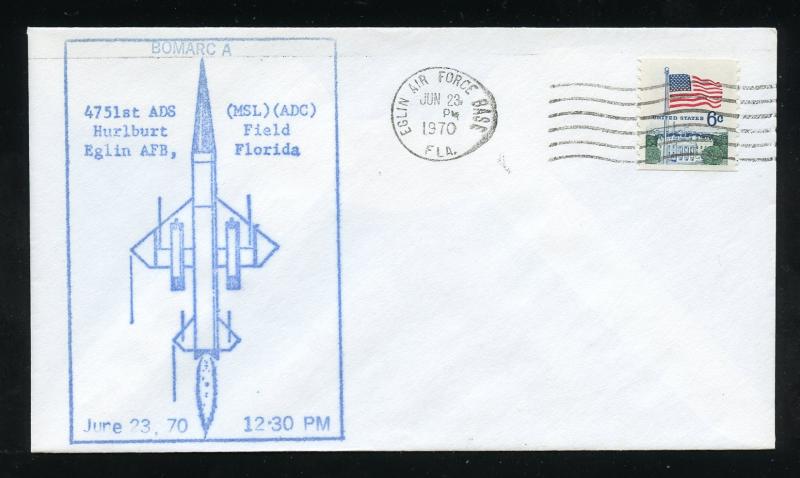 US 1338A BOMARC A (liquid Fuel rocket) Elgin AFB 6/23/1970 cvr