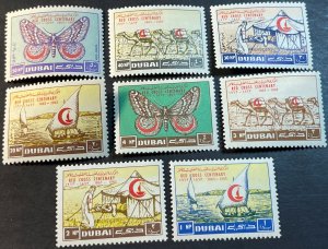 DUBAI # 18-21 & C9-C12-MINT NEVER/HINGED----COMPLETE SET WITH AIR-MAIL----1963