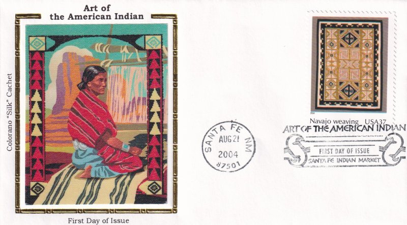 2004, American Indian Art, Colorano Silk, FDC (E12273)