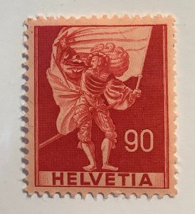 Switzerland 1959 Scott 274a  MNH - 90c,  Standard Bearer