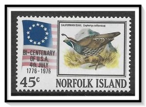 Norfolk Island #197 American Bicentennial MNH