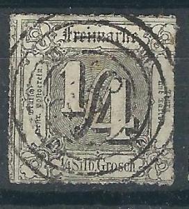 Germany Thurn & Taxis 21 Mi 35 Used Fine 1865 SCV $400.00