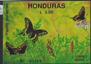 Honduras Butterfly SC C812 MNH (1gvd)