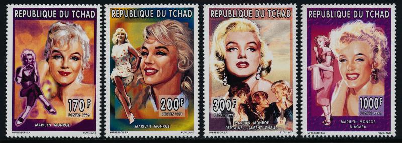 Chad 657,9,660,8 MNH Marilyn Monroe