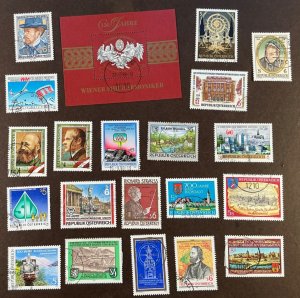 AUSTRIA USED *1989* issues plus Souvenir Sheet - Nice!