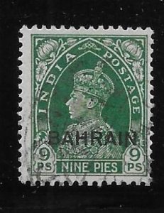 Bahrain 22 9p King George VI single Used 2023 Scott c.v. $16