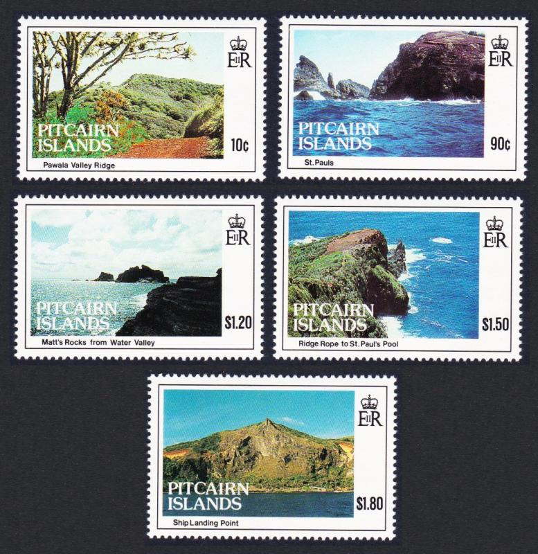 Pitcairn Island Views 5v SG#431-435 SC#384-388