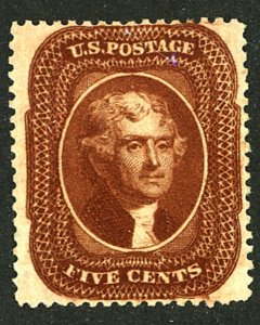 U.S. #30 MINT WITH PSE CERT NG